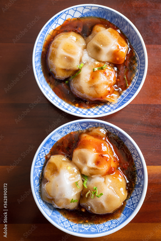 八湾（八湾），台湾肉丸美食，美味的街头美食，蒸淀粉包圆沙