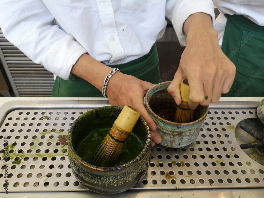 抹茶用杯子和搅拌杯