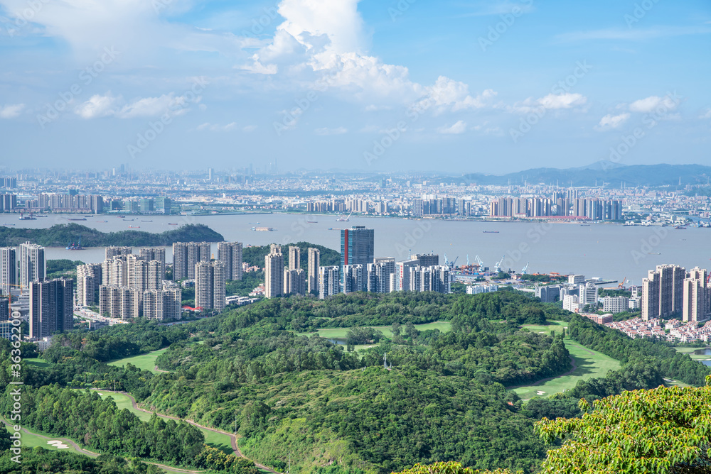 中国广州南沙自由贸易区城市景观