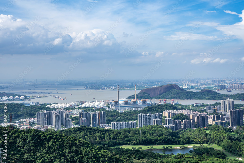 中国广州南沙自由贸易区城市景观