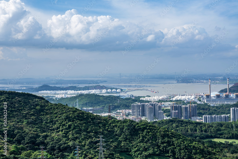 中国广州南沙自由贸易区城市景观