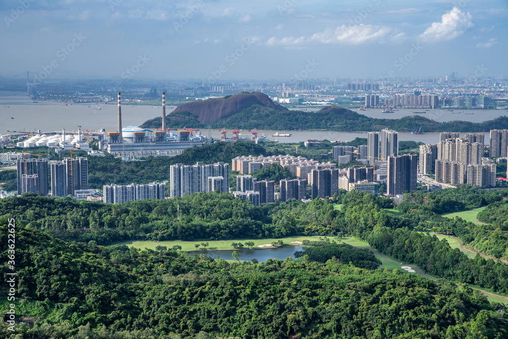 中国广州南沙自由贸易区城市景观