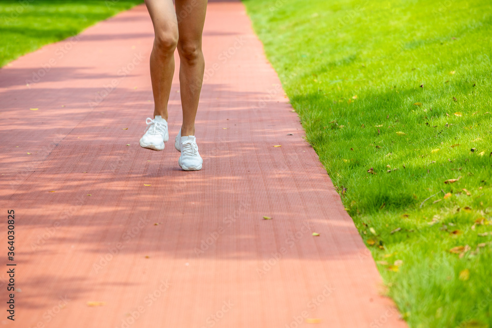 Young women in sportswear for morning jogging