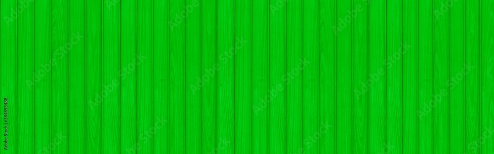 Panorama of Green Corrugated metal background and texture surface or galvanize steel