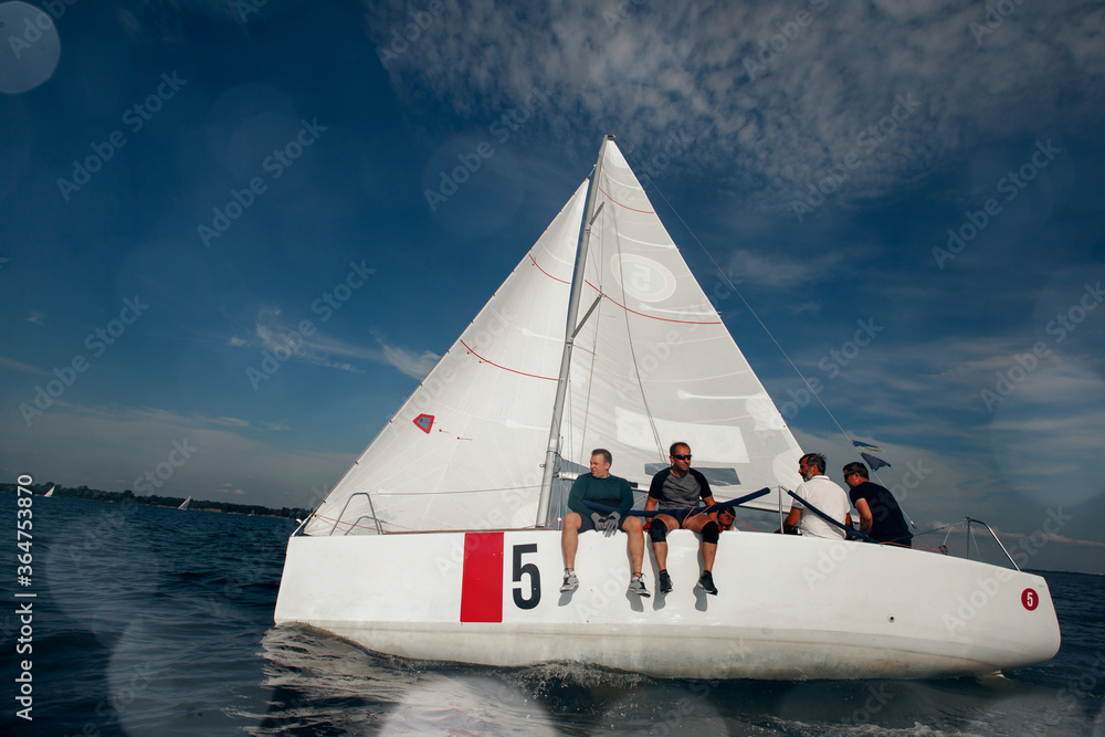 Sailing yacht race. Yachting. Sailing regatta.