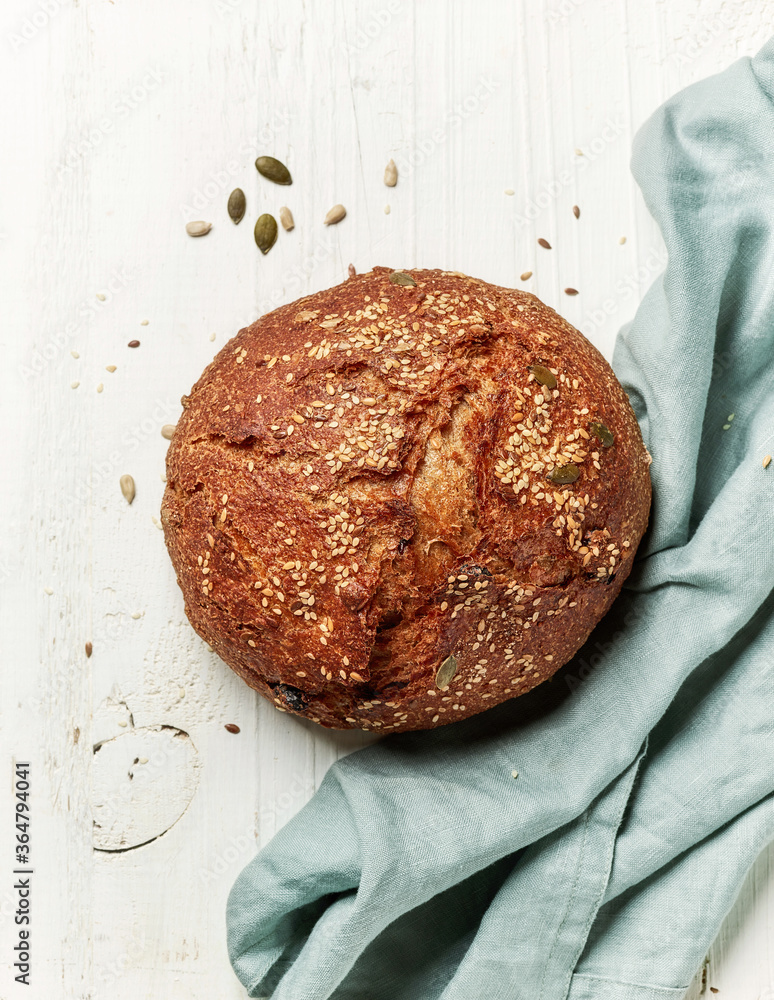 freshly baked artisan bread