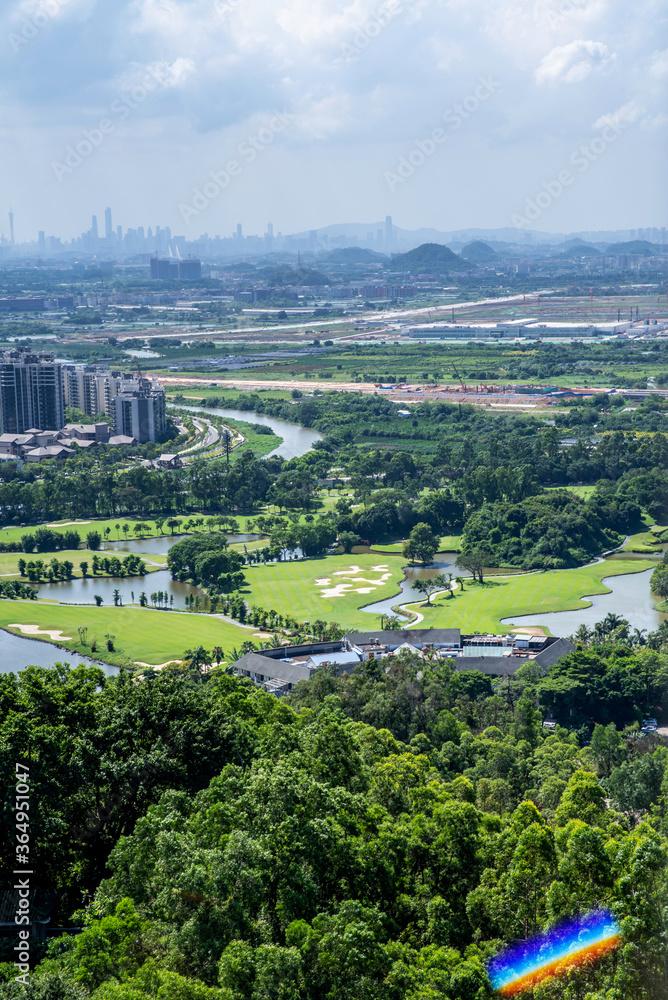 中国广州市番禺区城市景观