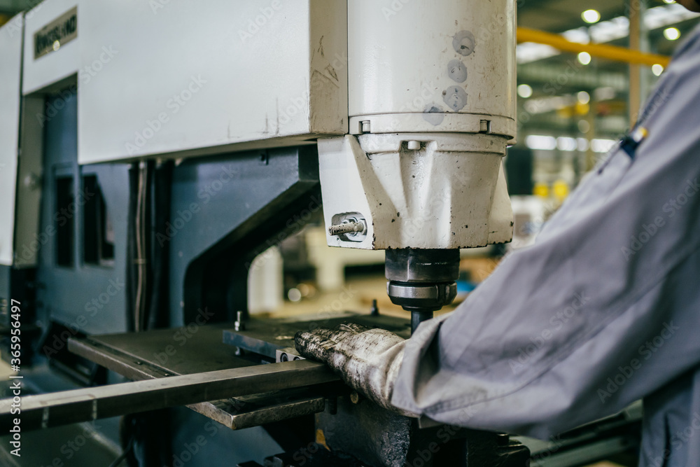 worker working in factory