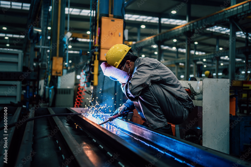 worker working in factory