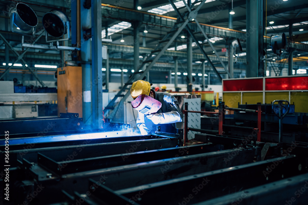 worker working in factory