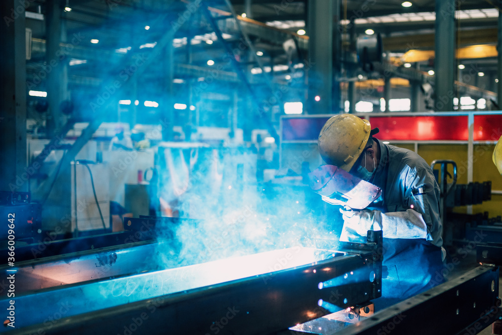 worker working in factory