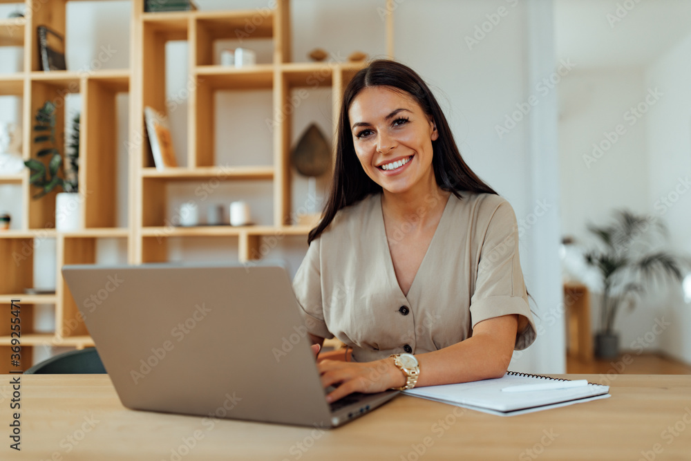 Smiling, happy face, at home