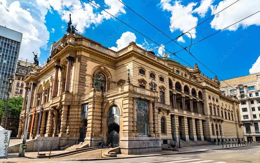 The Municipal Theater in Sao Paulo, Brazil