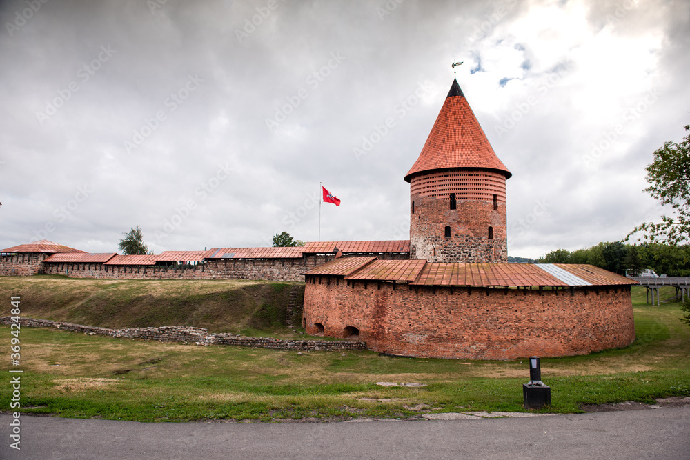 Historical gothic Kaunas Castle from medieval times in Kaunas