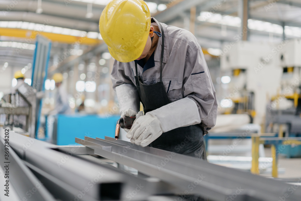 worker working in factory