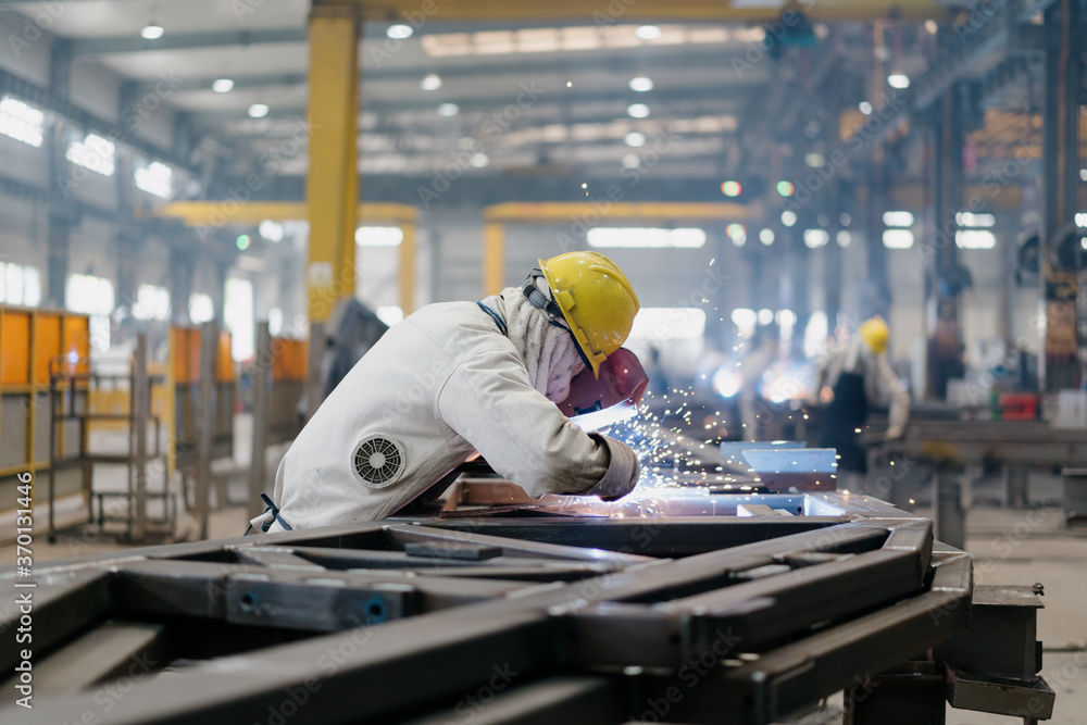 worker working in factory