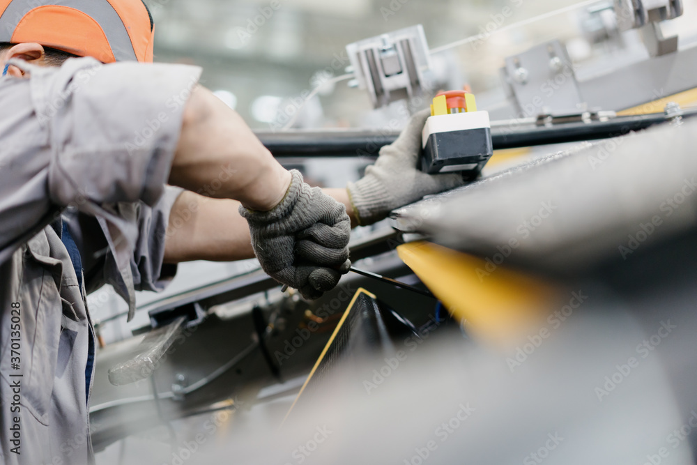 worker working in factory	