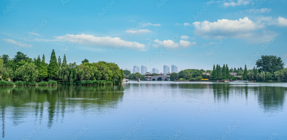 徐州玉龙湖的美丽景观