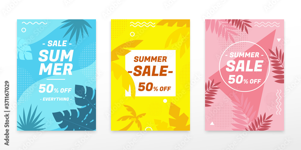 Cover template for summer sale