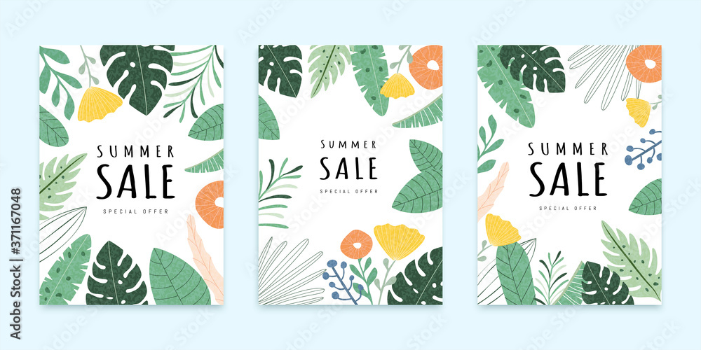 Cover template for summer sale