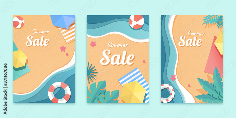 Cover template for summer sale