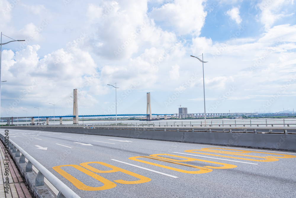 Pavement of Fuzhou Bridge, Nansha District, Guangzhou, China