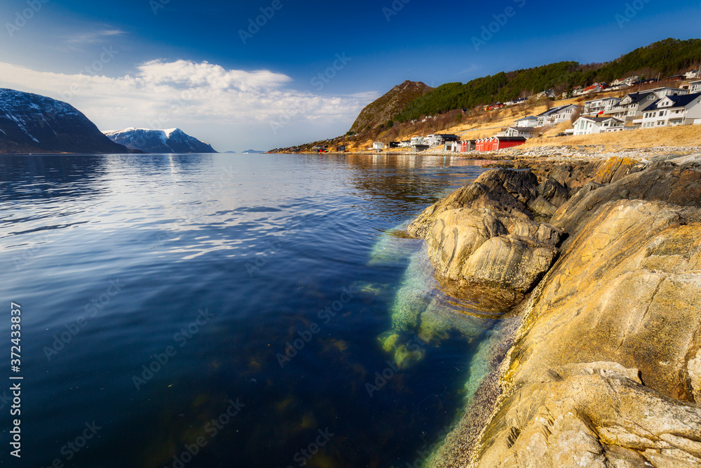 挪威峡湾西海岸线美景