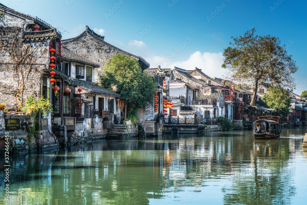 Houses and rivers in Xitang ancient town