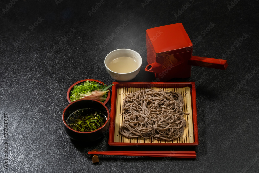 日本そば　Japanese noodles(soba buckwheat noodle)