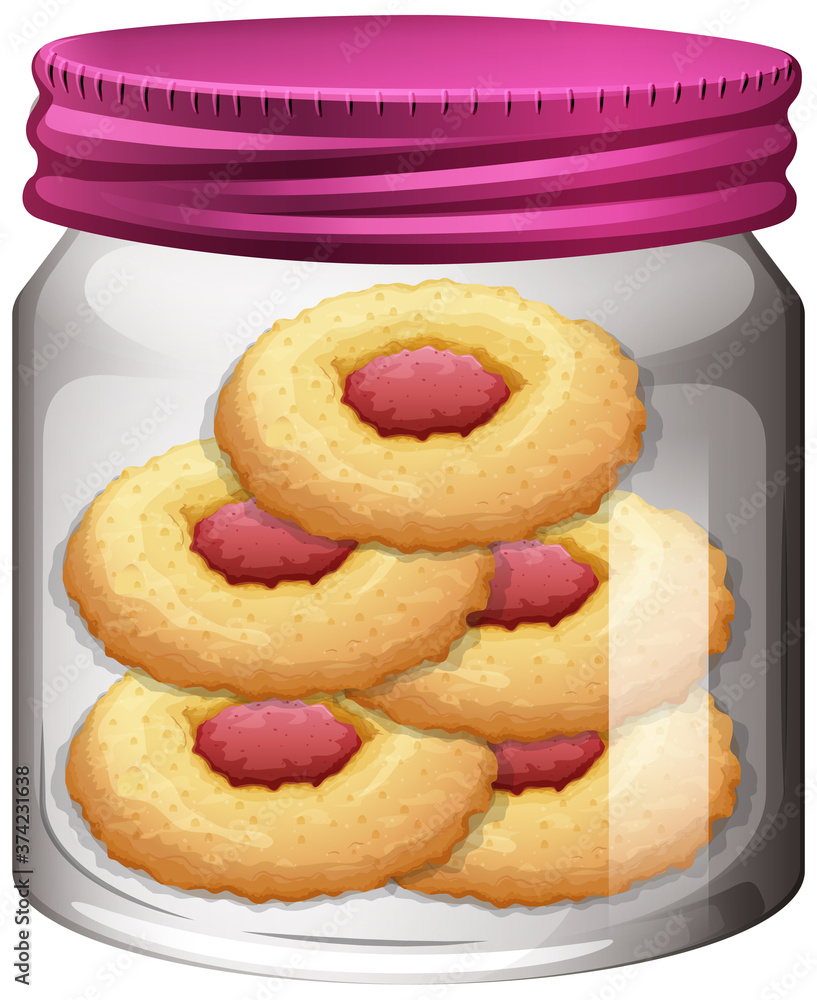 Cookies in the glass jar