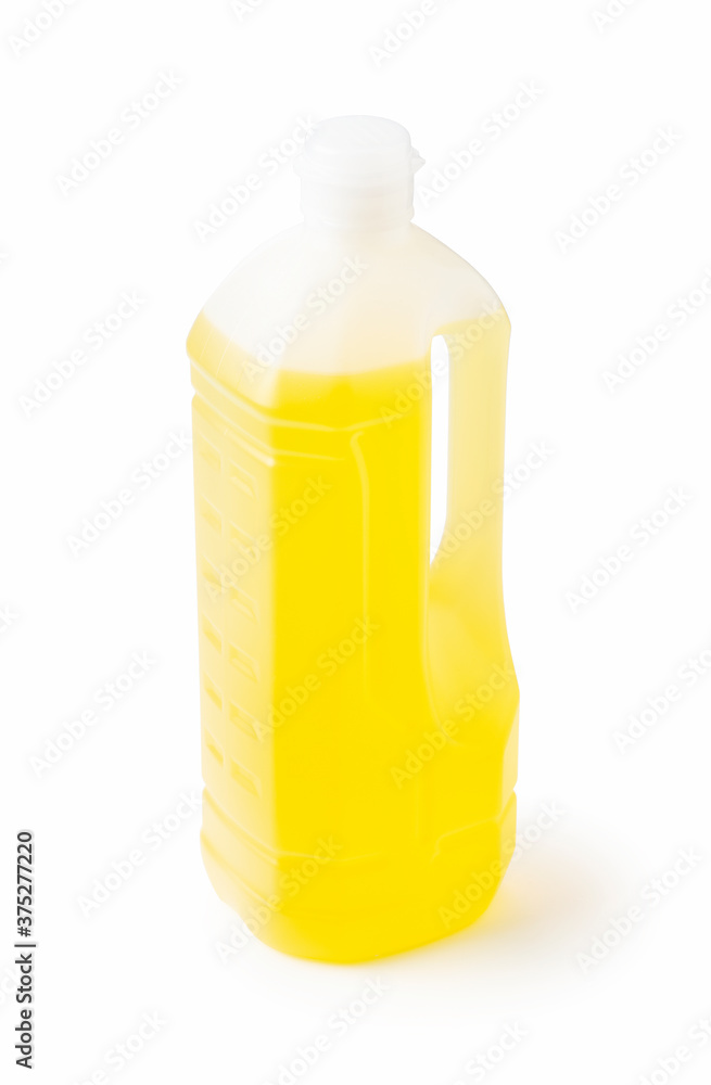 Plastic bottle of vegetable oil