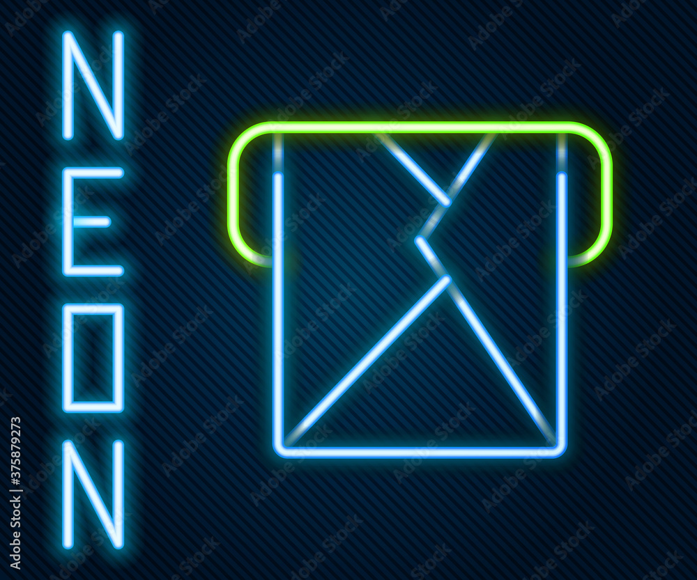 Glowing neon line Envelope icon isolated on black background. Email message letter symbol. Colorful 