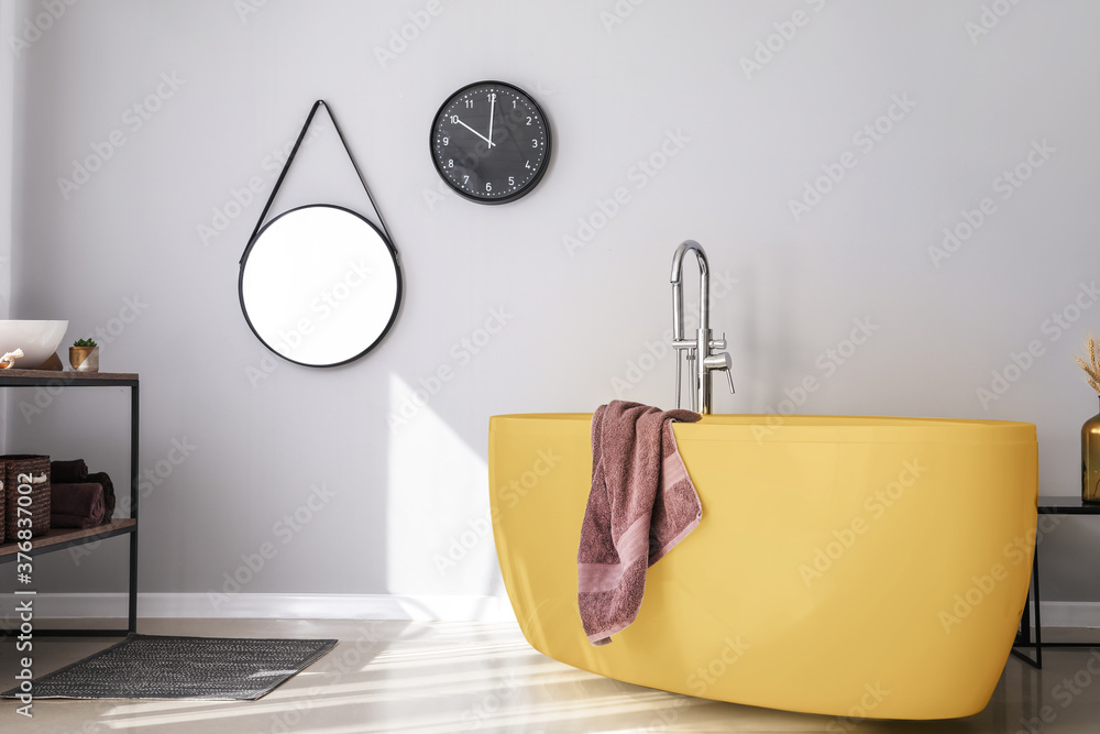 Stylish interior of modern bathroom