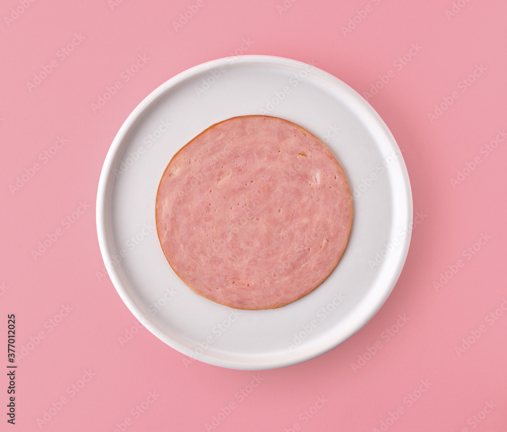 slice of ham sausage