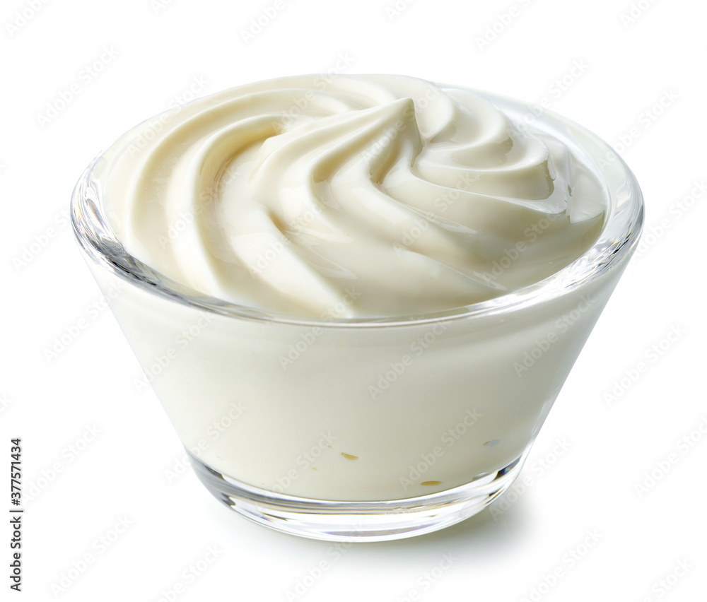 bowl of whipped cream cheese