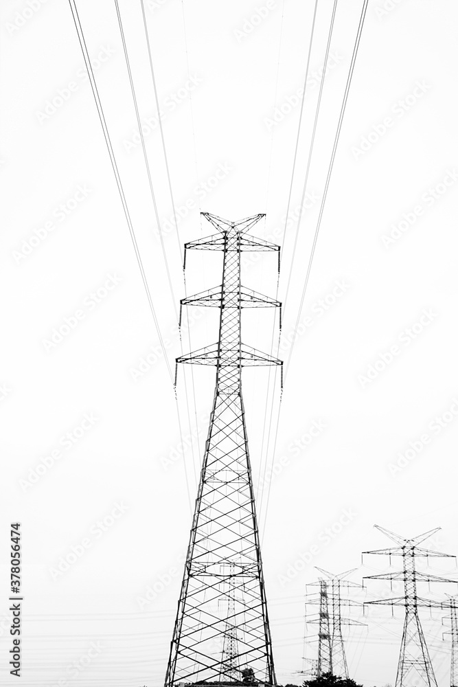 High-voltage tower