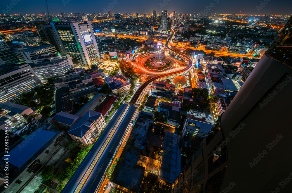 Victory monument Thailand in Bangkok city