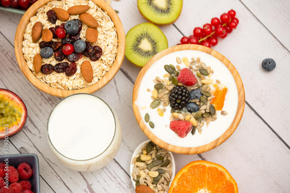 Breakfast Served in the morning with Butter bread and corn flakes Whole grains and raisins with milk