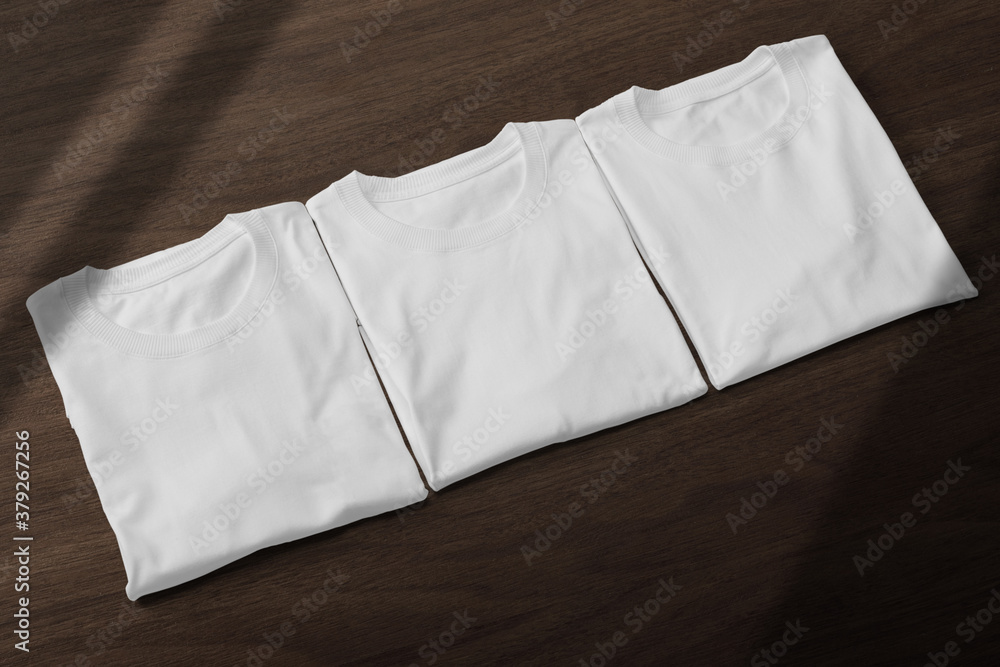 Folded T-Shirt mockup template