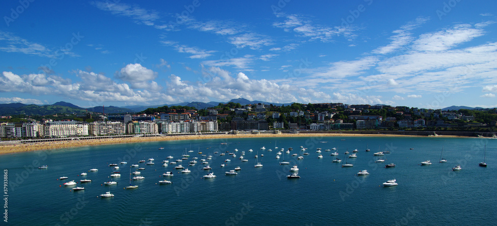 Panorama of San Sebastian bay