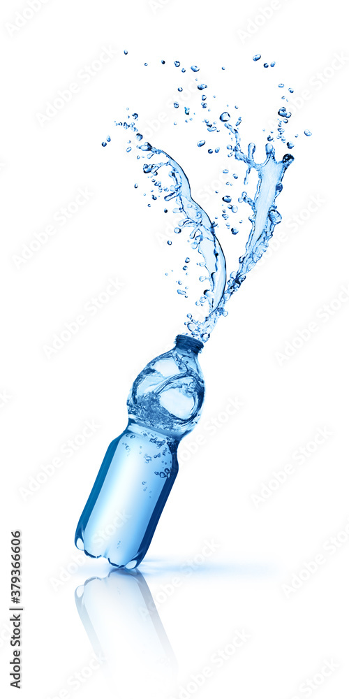 drinking water bottle splash