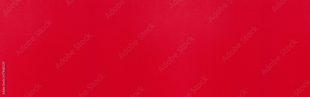 Panorama of Bright red plastic wall panels  texture and seamless background