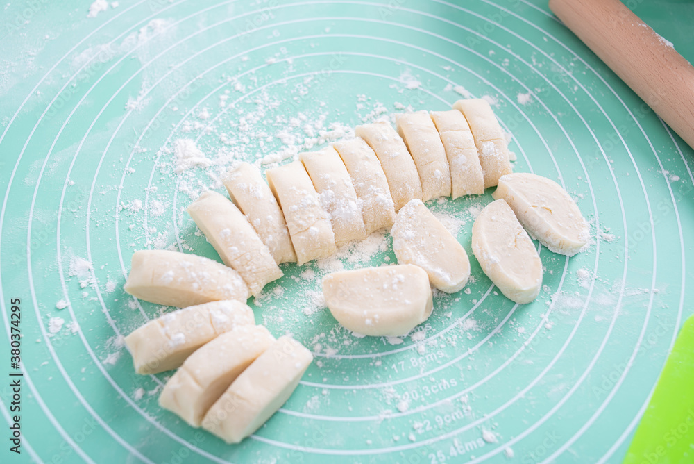 Chinese gourmet dumplings and pasta making process