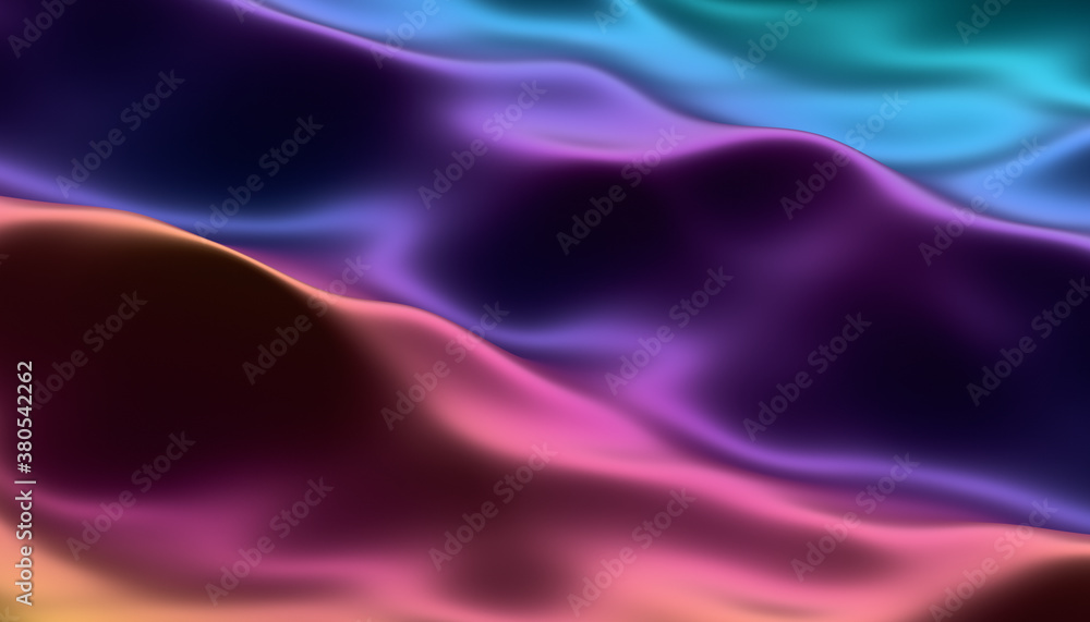 Abstract 3d render, colorful background design, modern illustration