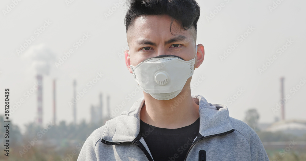 asian man wears protective mask