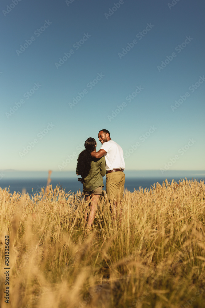 Happy couple on a vacation