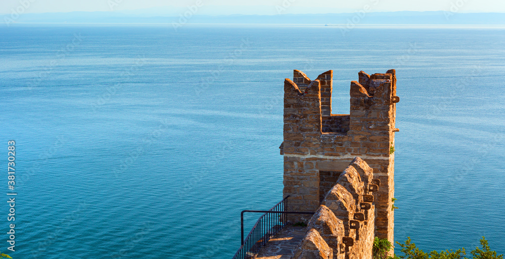  Piran city in Slovenia at the Adriatic sea