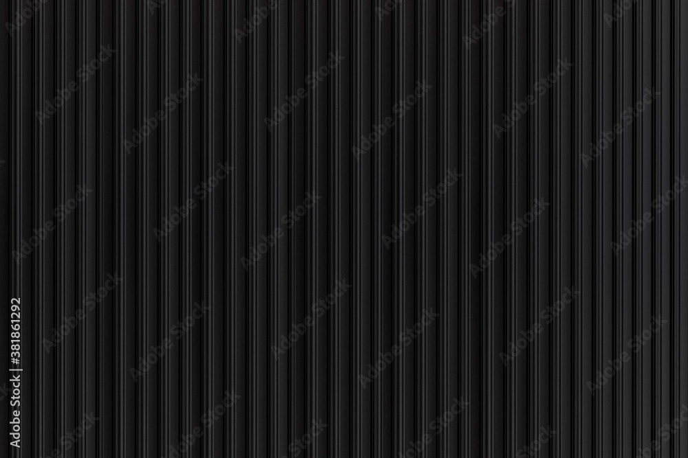 Black Corrugated metal background and texture surface or galvanize steel