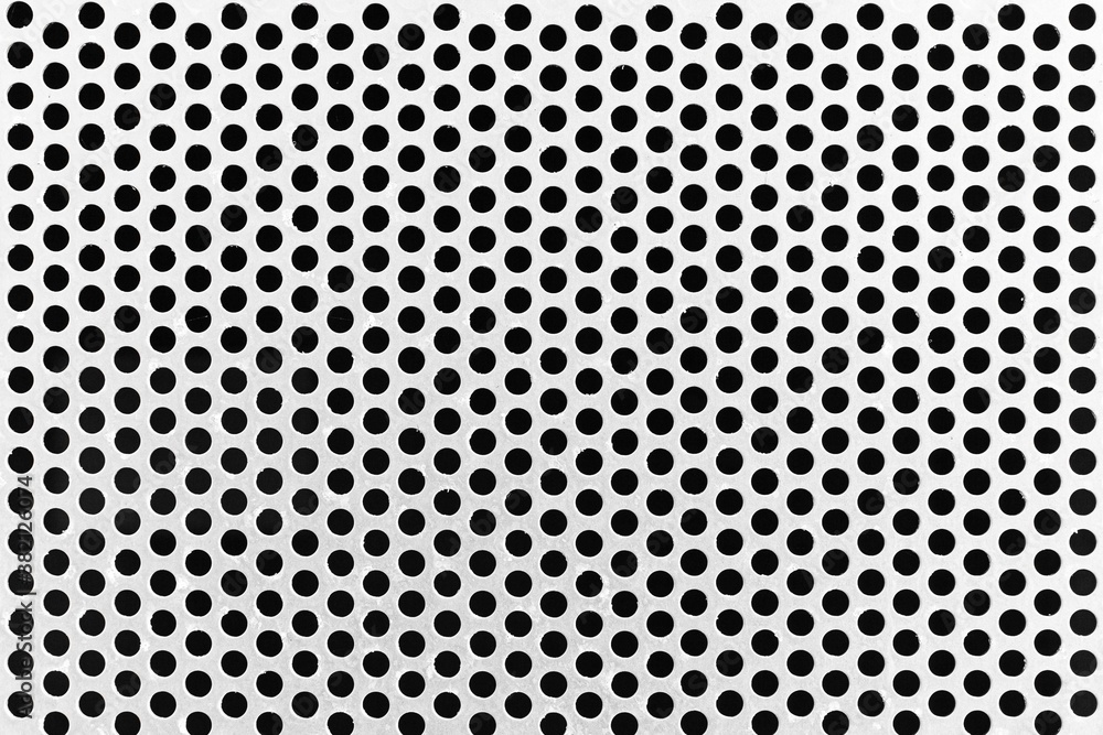 White steel mesh screen pattern and seamless background