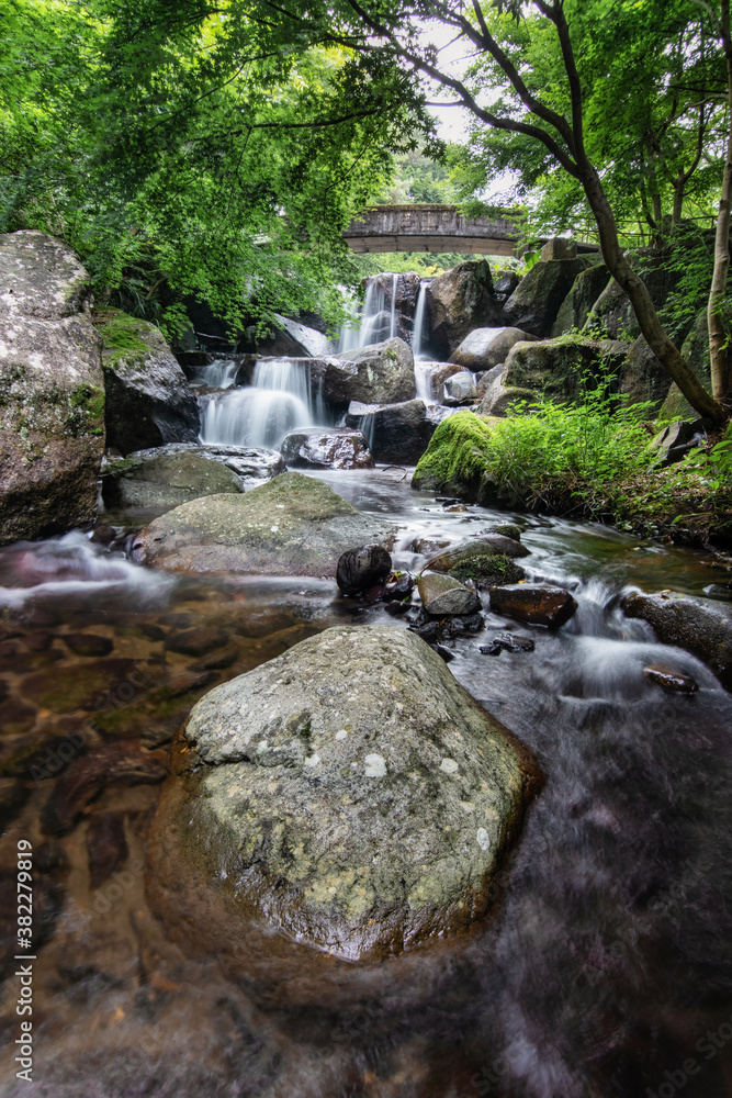 Beautiful natural and scenic waterfall